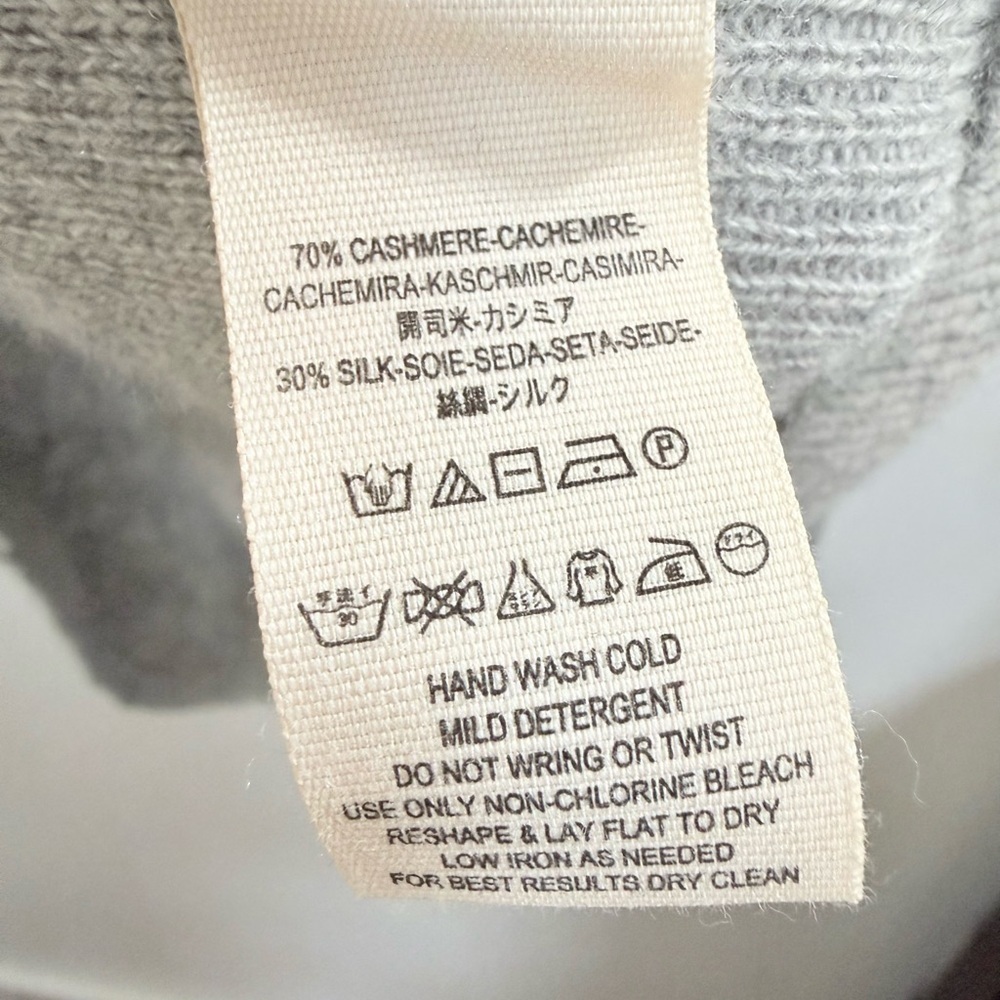 Free People Golden Hour Cashmere x Silk Gray Sweater - Picture 3 of 5